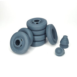 Pimp My Miniatures Afvs35-256 1/35 Mercedes L4500a Road Wheels Set With Spare Weighted Type 1 For Zvezda