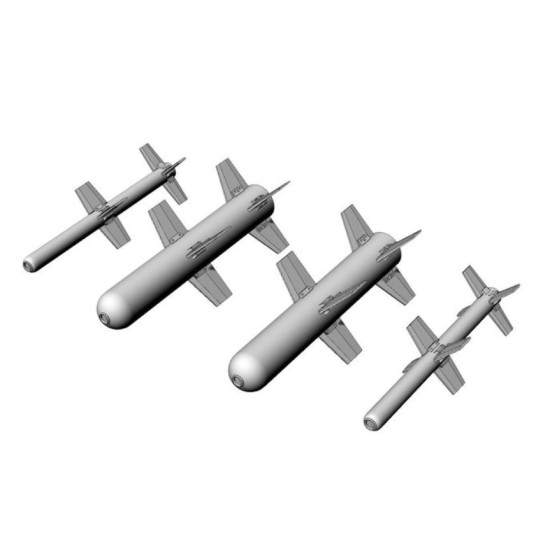 Brengun Brl48179 1/48 Bayraktar Tb2 Laser Guided Missiles For Clear Prop Kit Resin Set For Clear Prop Kit