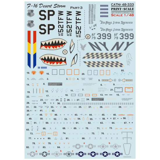 Print Scale 48-333 1/48 F-16 Desert Storm Part-3 Print Scale 48-333 1/48 F-16 Desert Storm Part-3