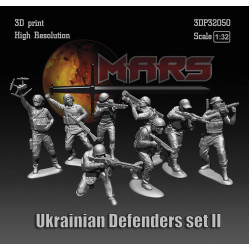 Mars Figures 3dp32050 1/32 Ukrainian Defenders Set Ii 8 Figures 3d Printed Resin Kit Mars Figures 3dp32050 1/32 Ukrainian Defenders Set Ii 8 Figures 3d Printed Resin Kit