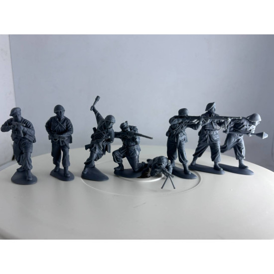 Mars Figures 3dp32054 1/32 Italian Paratroopers 8 Figures 3d Printed Resin Mars Figures 3dp32054 1/32 Italian Paratroopers 8 Figures 3d Printed Resin