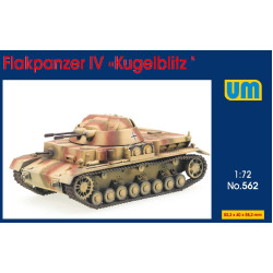 Um 562 1/72 Flakpanzer Iv Kugelblitz Plastic Model Kit Um 562 1/72 Flakpanzer Iv Kugelblitz Plastic Model Kit