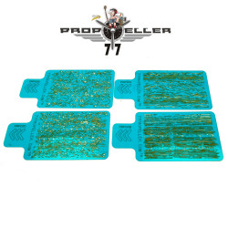77propeller Prp033 4 Pcs Airbrush Stencils 90 Mm X 60 Mm Wood Texture For Spraying Fine Details Scale 1/32 1/35 77propeller Prp033 4 Pcs Airbrush Stencils 90 Mm X 60 Mm Wood Texture For Spraying Fine Details Scale 1/32 1/35