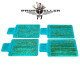 77propeller Prp033 4 Pcs Airbrush Stencils 90 Mm X 60 Mm Wood Texture For Spraying Fine Details Scale 1/32 1/35