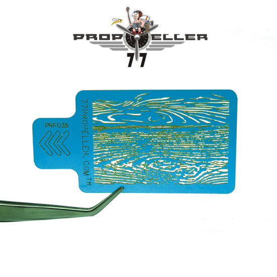 77propeller Prp034 4 Pcs Airbrush Stencils 90 Mm X 60 Mm Wood Texture For Spraying Fine Details Scale 1/32 1/35