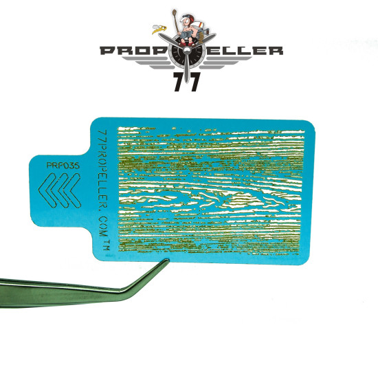 77propeller Prp034 4 Pcs Airbrush Stencils 90 Mm X 60 Mm Wood Texture For Spraying Fine Details Scale 1/32 1/35