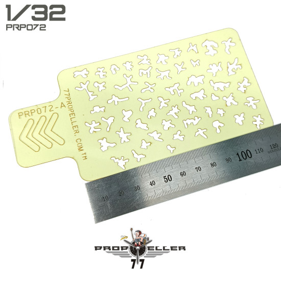 77propeller Prp072 1/32 Italian Aircraft Camouflage Airbrush Template 2 Pcs 77propeller Prp072 1/32 Italian Aircraft Camouflage Airbrush Template 2 Pcs