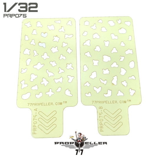 77propeller Prp075 1/32 Italian Aircraft Camouflage Airbrush Template 2 Pcs