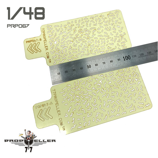 77propeller Prp077 1/48 Italian Aircraft Camouflage Airbrush Template 8 Pcs