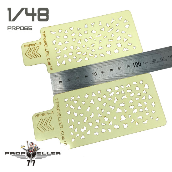 77propeller Prp077 1/48 Italian Aircraft Camouflage Airbrush Template 8 Pcs