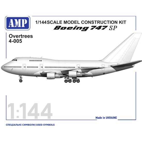 Amp Ovt-4-005 1/144 Boeing B-747 Sp Plastic Model Aircraft Amp Ovt-4-005 1/144 Boeing B-747 Sp Plastic Model Aircraft