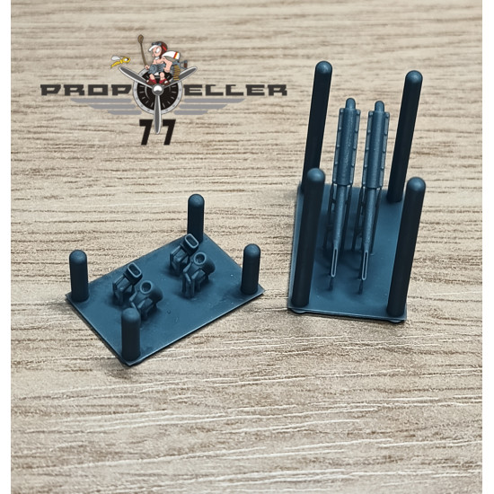 77propeller Prp771 1/72 Gruman Widgeon Exhaust, Air Intakes And Magneto Exhaust For Kpm Kit