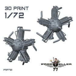 77propeller Prp781 1/72 Walter Nz-60 Engine Avia Bh-9/10/11 For Kpm Kit