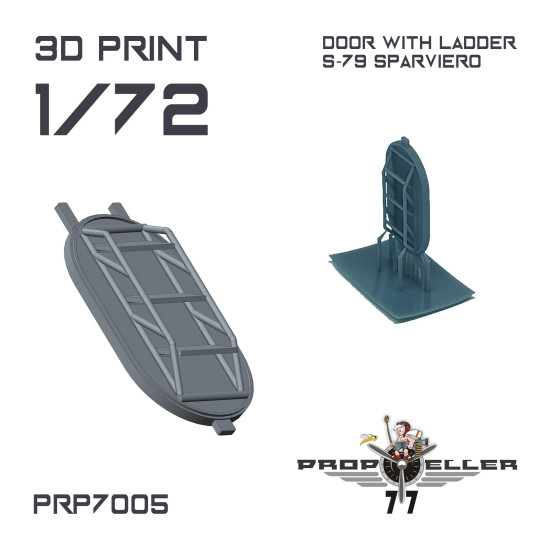 77propeller Prp7005 1/72 Door With Ladder S-79 Sparviero For Italeri Kit 77propeller Prp7005 1/72 Door With Ladder S-79 Sparviero For Italeri Kit