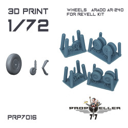 77propeller Prp7016 1/72 Wheels Arado Ar-240 For Revell Kit Resin Kit 77propeller Prp7016 1/72 Wheels Arado Ar-240 For Revell Kit Resin Kit