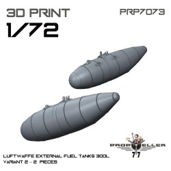 77propeller Prp7073 1/72 Luftwaffe External Fuel Tanks 300l Variant 2 2 Pieces 77propeller Prp7073 1/72 Luftwaffe External Fuel Tanks 300l Variant 2 2 Pieces