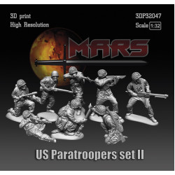 Mars Figures 3dp32047 1/32 Us Paratroopers Ww2 Set2 8 Figures 3d Resin Kit