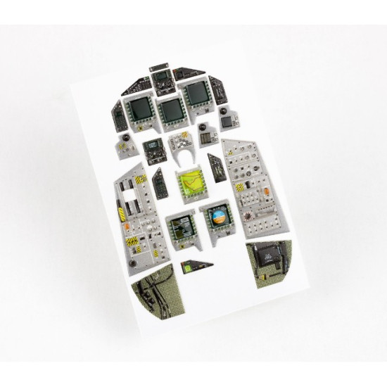 Red Fox Qs-32132 1/32 Ef-2000a Eurofighter Typhoon 3d Acrylic Instrument Panels For Revell