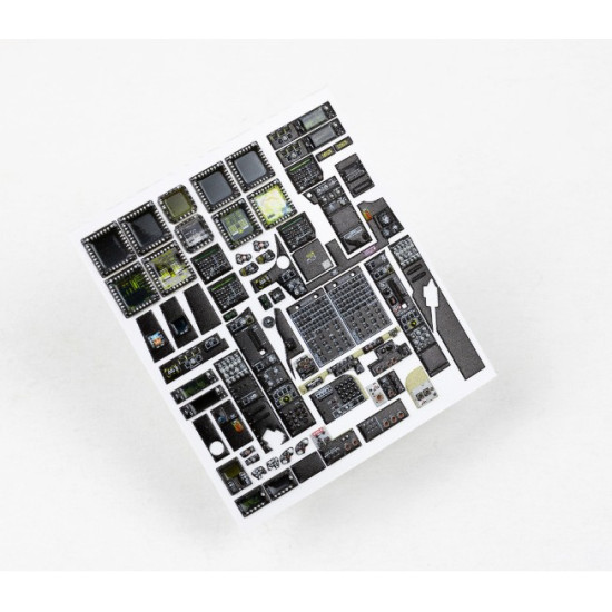 Red Fox Qs-35028 1/35 Ah-64d Apache 3d Acrylic Instrument Panels For Meng