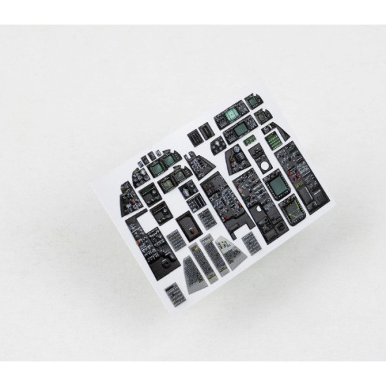 Red Fox Qs-48149 1/48 F-14d Super Tomcat 3d Acrylic Instrument Panels For Gwh