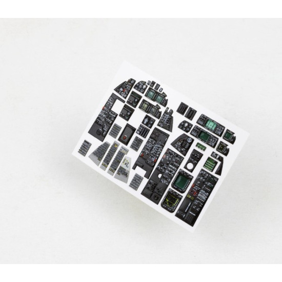 Red Fox Qs-48149 1/48 F-14d Super Tomcat 3d Acrylic Instrument Panels For Gwh