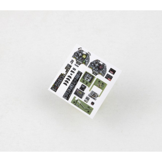 Red Fox Qs-48163 1/48 A-4m Skyhawk Early 3d Acrylic Instrument Panels For Magic Factory