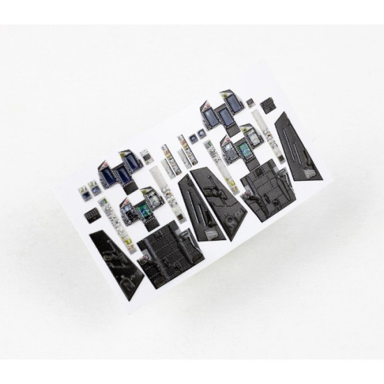 Red Fox Qs-48188 1/48 Jas-39b Gripen 3d Acrylic Instrument Panels For Kitty Hawk