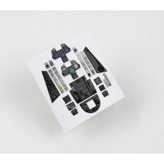 Red Fox Qs-48201 1/48 Jas-39c Gripen 3d Acrylic Instrument Panels For Kitty Hawk