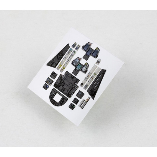 Red Fox Qs-48201 1/48 Jas-39c Gripen 3d Acrylic Instrument Panels For Kitty Hawk