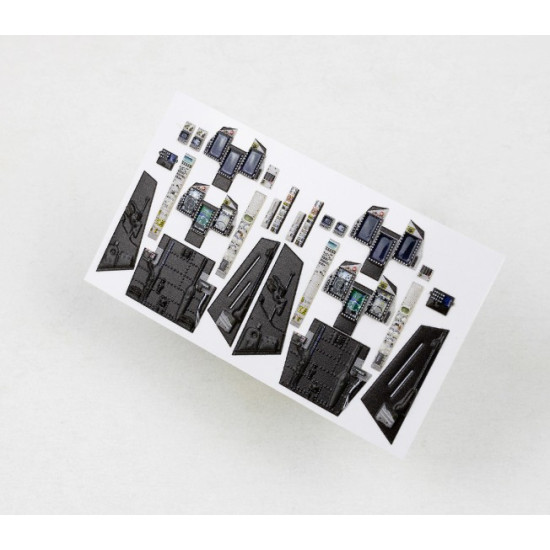 Red Fox Qs-48202 1/48 Jas-39d Gripen 3d Acrylic Instrument Panels For Kitty Hawk