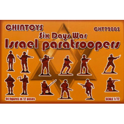 Chintoys Cht72003 1/72 Israeli Paratroopers Six Day War 44 Figures 12 Poses