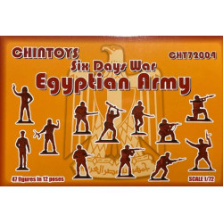 Chintoys Cht72004 1/72 Egyptian Army Six-day War 47 Figures 12 Poses