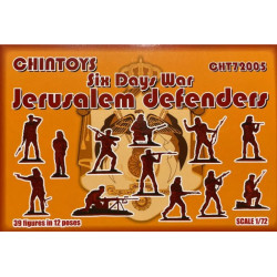 Chintoys Cht72005 1/72 Defenders Of Jerusalem Six-day War 39 Figures 12 Poses