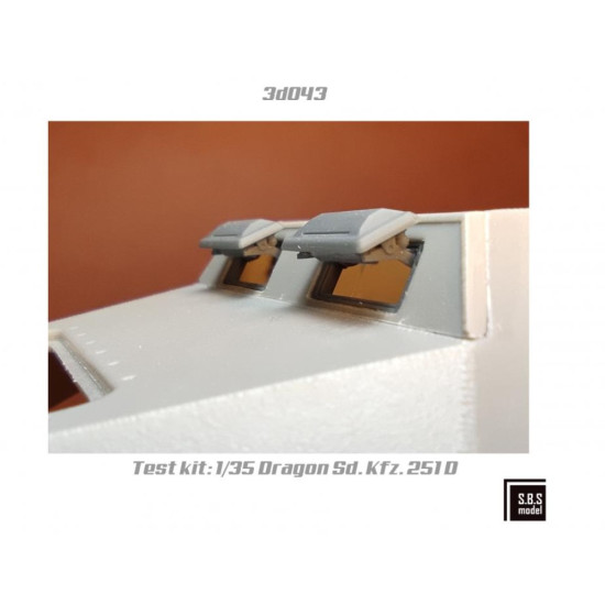 Sbs-3d043 1/35 Sd Kfz 250 Neu / Sd Kfz 251 D Series Visors 3d Printed Resin