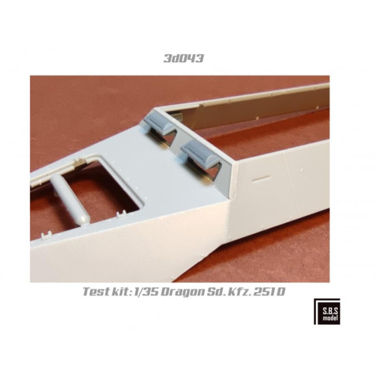 Sbs-3d043 1/35 Sd Kfz 250 Neu / Sd Kfz 251 D Series Visors 3d Printed Resin