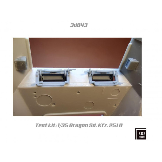 Sbs-3d043 1/35 Sd Kfz 250 Neu / Sd Kfz 251 D Series Visors 3d Printed Resin