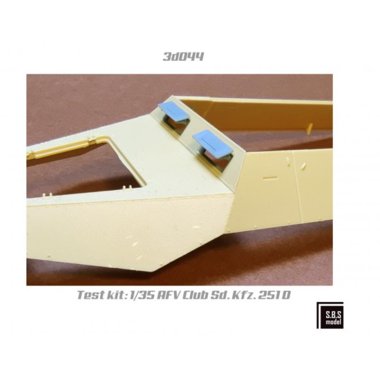 Sbs-3d044 1/35 Sd Kfz 251 D Series Visors Flat Type 3d Printed Resin