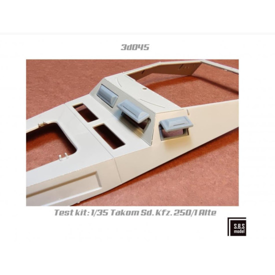 Sbs-3d045 1/35 Sd Kfz 250 Alte / Sd Kfz 251 C Series Visors 3d Printed Resin