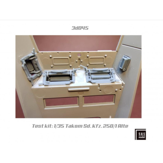 Sbs-3d045 1/35 Sd Kfz 250 Alte / Sd Kfz 251 C Series Visors 3d Printed Resin