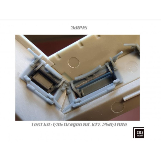 Sbs-3d045 1/35 Sd Kfz 250 Alte / Sd Kfz 251 C Series Visors 3d Printed Resin