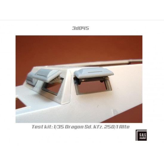 Sbs-3d045 1/35 Sd Kfz 250 Alte / Sd Kfz 251 C Series Visors 3d Printed Resin