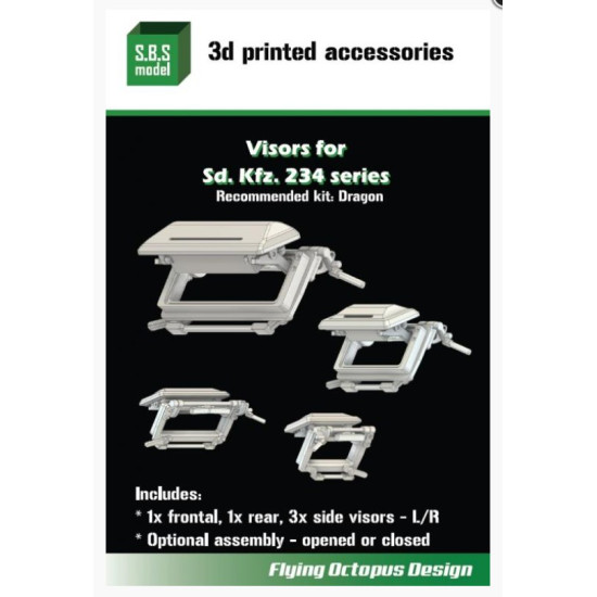 Sbs-3d046 1/35 Sd Kfz 234 Series Visors 3d Printed Resin