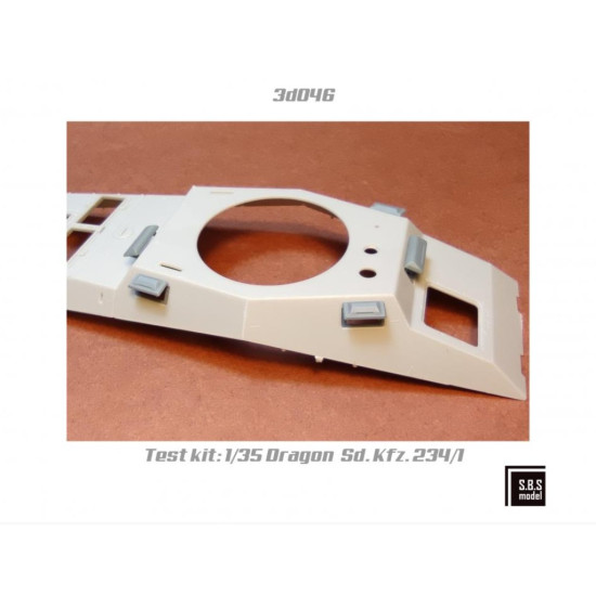 Sbs-3d046 1/35 Sd Kfz 234 Series Visors 3d Printed Resin