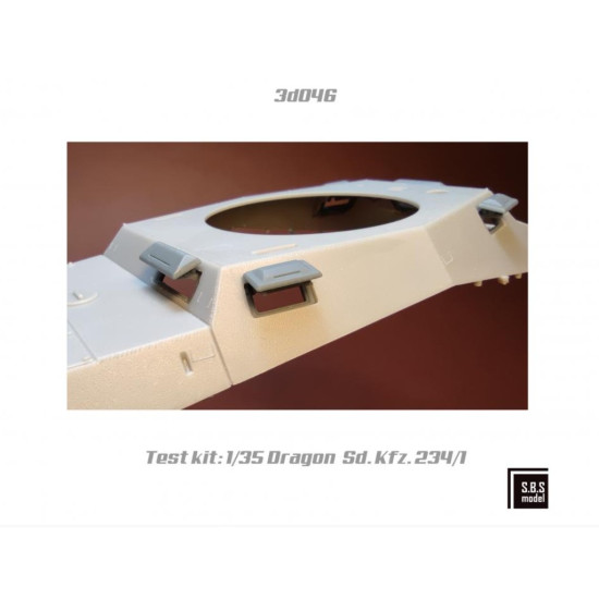 Sbs-3d046 1/35 Sd Kfz 234 Series Visors 3d Printed Resin