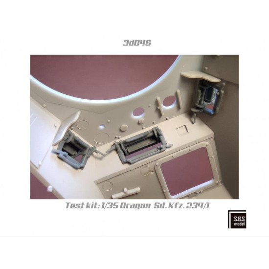 Sbs-3d046 1/35 Sd Kfz 234 Series Visors 3d Printed Resin