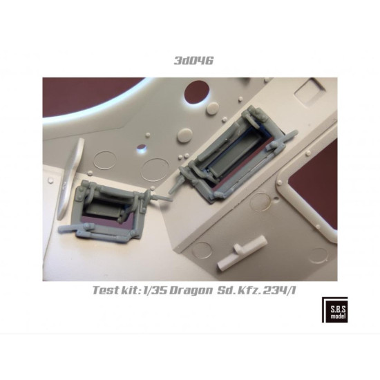 Sbs-3d046 1/35 Sd Kfz 234 Series Visors 3d Printed Resin