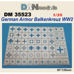 Dan Models 35523 1/35 German Armor Balkenkreuz Ww2 95/138mm