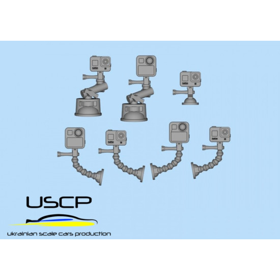 Uscp 24a120 1/24 Action Cameras Set Resin Model