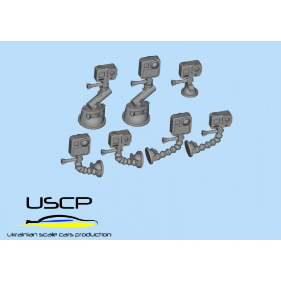Uscp 24a120 1/24 Action Cameras Set Resin Model