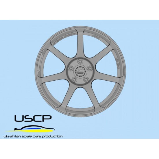 Uscp 24p195 1/24 Cosmis Mr-7 18 3d-printed Wheels